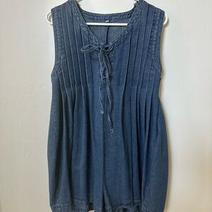 Denim Romper